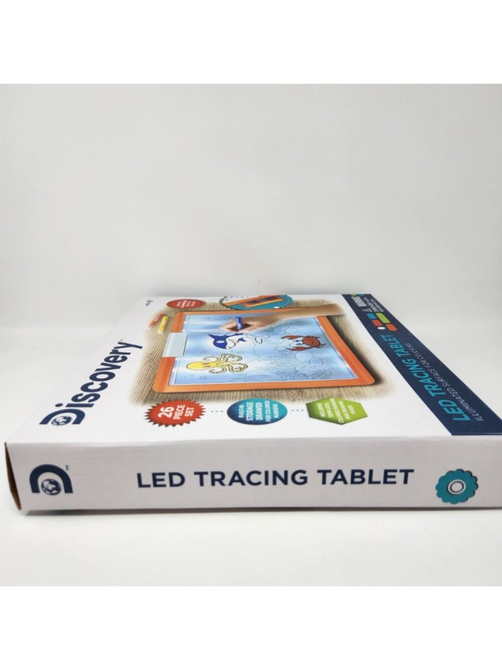 Discovery LED Tracing Tablet 26-Piece Set For Coloring w Storage Drawer Markers - Picture 3 of 7